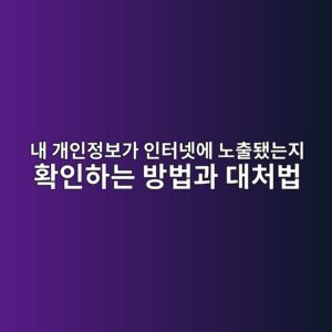 내 개인정보가 인터넷에 노출됐는지 확인하는 방법과 대처법 6 eb82b4 eab09cec9db8eca095ebb3b4eab080 ec9db8ed84b0eb84b7ec9790 eb85b8ecb69ceb9090eb8a94eca780 ed9995ec9db8ed9598eb8a94 ebb0a9ebb295 1789685849