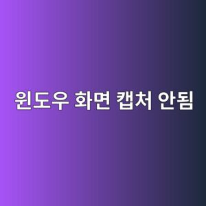 윈도우에서 화면 캡처가 안 될 때 해결 방법 8가지 1 ec9c88eb8f84ec9ab0 ed9994eba9b4 ecbaa1ecb298 ec9588eb90a8 1789607276