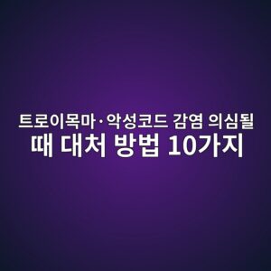 트로이목마·악성코드 감염 의심될 때 대처 방법 10가지 5 ed8ab8eba19cec9db4ebaaa9eba788c2b7ec9585ec84b1ecbd94eb939c eab090ec97bc ec9d98ec8baceb90a0 eb958c eb8c80ecb298 ebb0a9ebb295 10eab080 1789175967