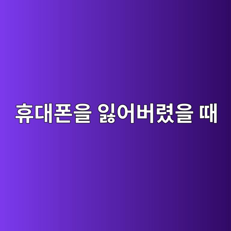 휴대폰을 잃어버렸을 때 가장 먼저 해야 할 일과 대처 순서 6 ed9cb4eb8c80ed8fb0ec9d84 ec9e83ec96b4ebb284eba0b8ec9d84 eb958c 1789688828