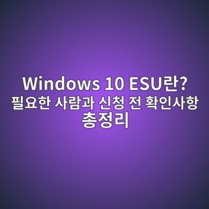 Windows 10 ESU란? 필요한 사람과 신청 전 확인사항 총정리 6 windows 10 esueb9e80 ed9584ec9a94ed959c ec82aceb9e8ceab3bc ec8ba0ecb2ad eca084 ed9995ec9db8ec82aced95ad ecb49deca095eba6ac 1788916921