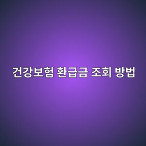 건강보험 환급금 조회 방법 |병원비 환급 대상과 본인부담상한제 신청 방법 3 eab1b4eab095ebb3b4ed9798 ed9998eab889eab888 eca1b0ed9a8c ebb0a9ebb295 1791767474