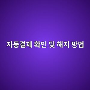 자동결제 확인 및 해지 방법 |구글·아이폰·유튜브·넷플릭스 구독료 정리 4 ec9e90eb8f99eab2b0eca09c ed9995ec9db8 ebb08f ed95b4eca780 ebb0a9ebb295 1791718657